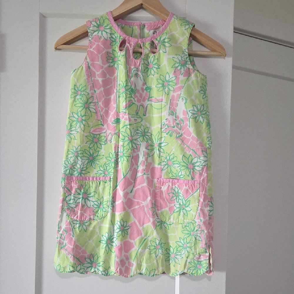 Lilly Pulitzer Pink and Green Sleeveless Sundress